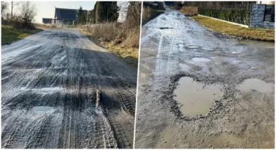 Dziury pod wodą i jazda 2 km/h. Mieszkańcy Rataj alarmują o stanie ulic