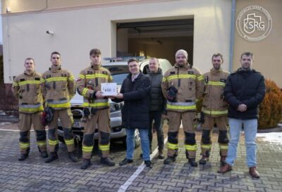 Szkolenie i dron dla strażaków-ochotników z Twardogóry