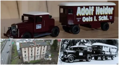 Oleśnicka ciężarówka sprzed wieku wróciła w miniaturze. Historia firmy Adolfa Heidera