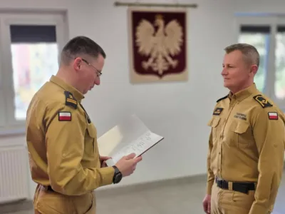 Uroczystość u strażaków. Awans Piotra Krzysztofika