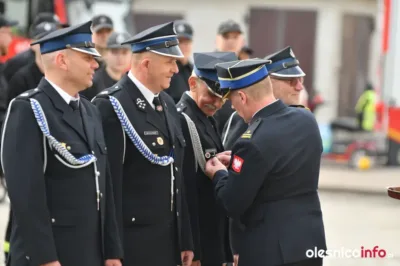Strażackie święto w Bierutowie. Odznaczenia, gratulacje i deklaracje dalszego wsparcia [ZDJĘCIA]