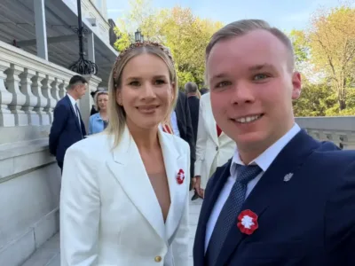 Radny Dawid Jankowski z wizytą w Pałacu Prezydenckim