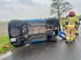 Poranny wypadek między Ligotą Małą a Ligotą Wielką. Służby w akcji