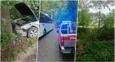 Poważny wypadek w Królewskiej Woli. Zderzenie dwóch osobówek, na miejscu lądował śmigłowiec LPR