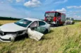 Wypadek na trasie Krzeczyn – Piszkawa. Zderzenie samochodów osobowych