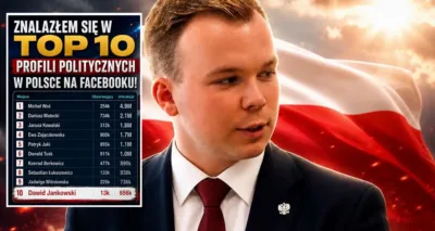 Zasięgi tuż za premierem, polityczna burza w tle. Dawid Jankowski z Oleśnicy budzi skrajne emocje