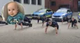 Mundurowi z Oleśnicy włączyli się w charytatywny challenge dla Zuzi i Leosia [WIDEO]
