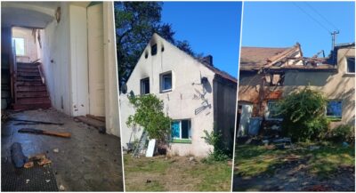 Ogień zniszczył dom w kilka godzin, poszkodowani zaczynają żmudną odbudowę