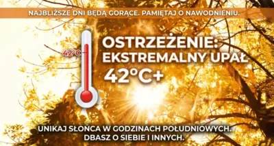 Żar poleje się z nieba! Wydano ostrzeżenie 2. stopnia przed upałami dla powiatu oleśnickiego