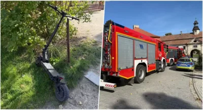 Wypadek z udziałem hulajnogi elektrycznej w Goszczu. Służby apelują o rozsądek
